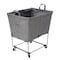 Steele Canvas Basket 2 BU Elevated Truck Grey Vinyl w/Grey Vinyl - 2in Stem Casters 92E2VGRYVGRYM2S - alternate 1